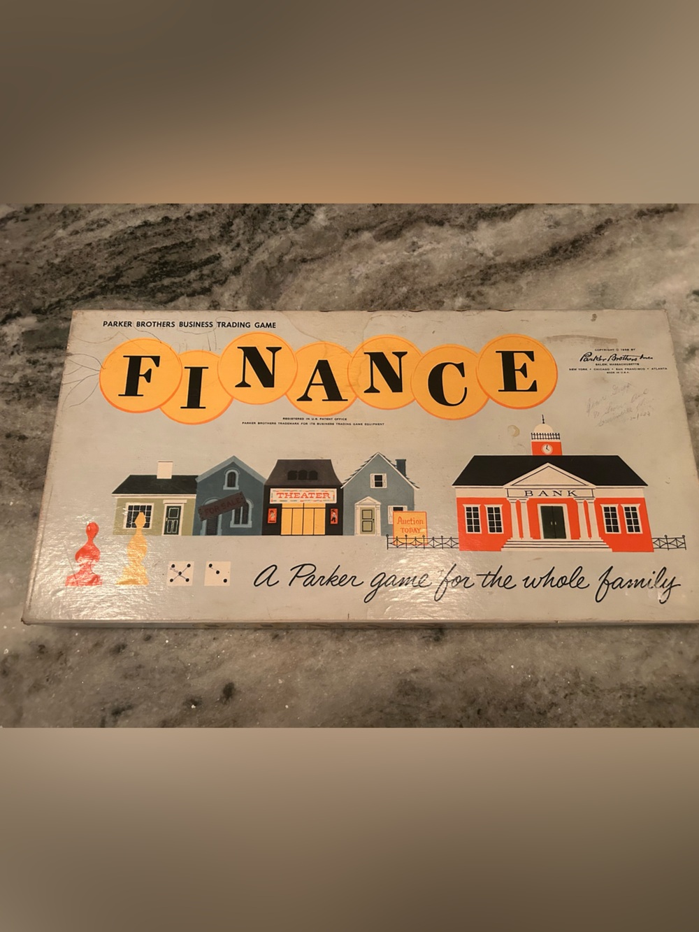 Parker Brothers 'Finance' Family Board Game - Yellow, Orange, Black